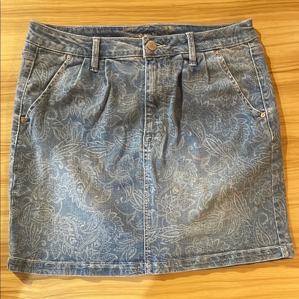 7 For All Mankind denim Mini Skirt